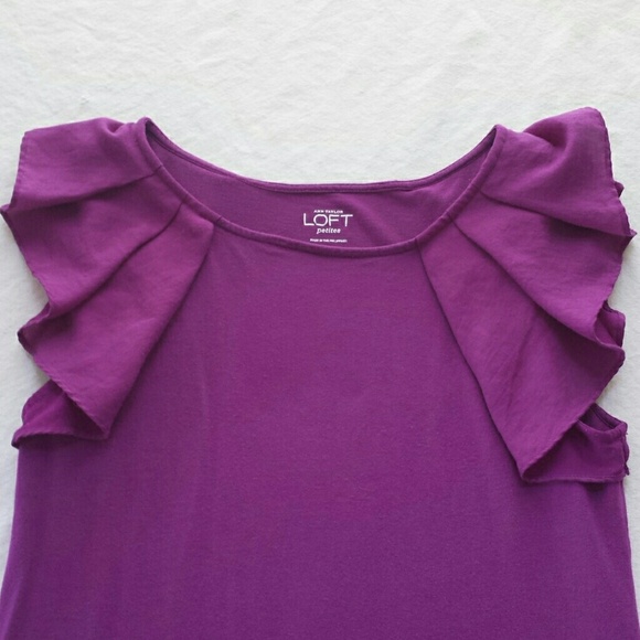 ANN TAYLOR PURPLE TOP