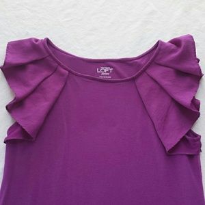ANN TAYLOR PURPLE TOP