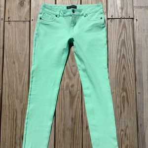 Mint colored Jeggings