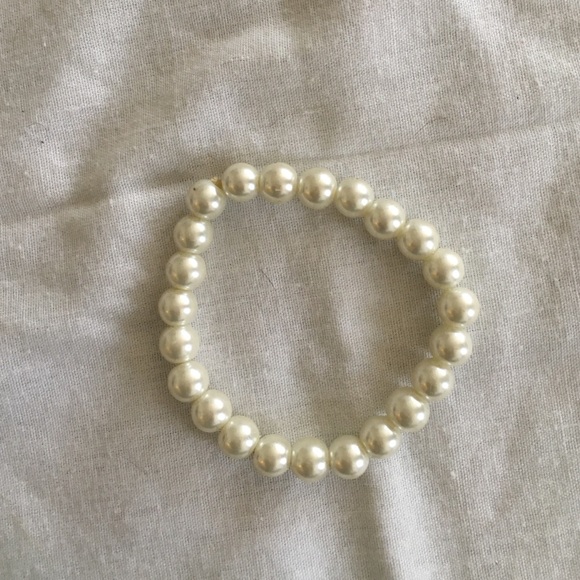 Faux pearl bracelet