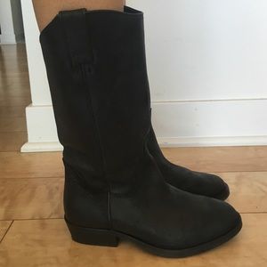 Cowboy boots leather