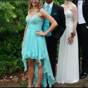 Dave and Johnny High-Low Prom Dress