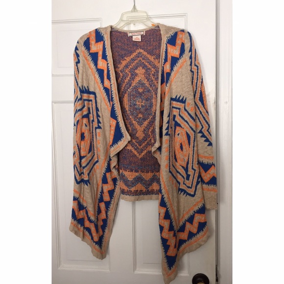 flying tomato open front sweater