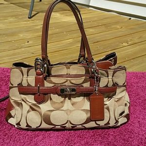*COACH Signature Carryall Tote Handbag*