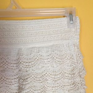 Scalloped Lace Shorts