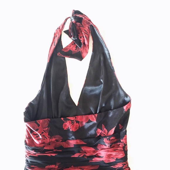 Donna Ricco 100% Silk Halter Dress - Picture 2 of 4