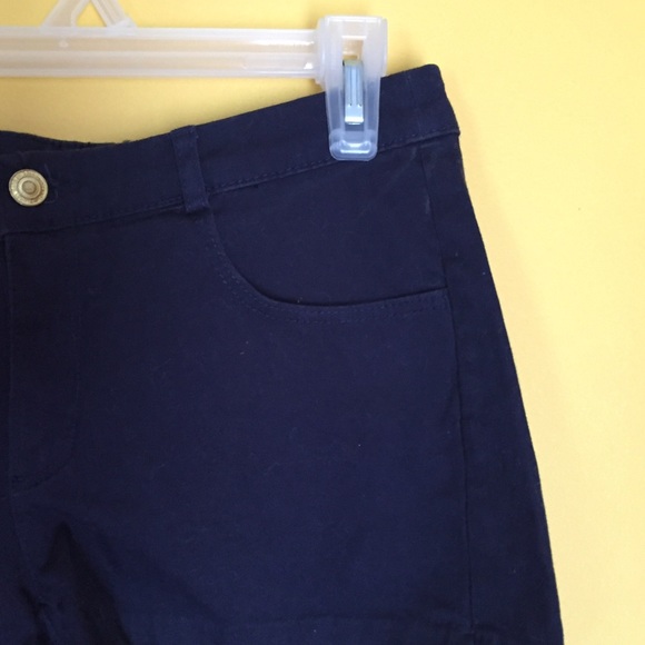 H&M navy blue high waisted shorts