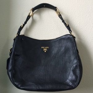 Prada Black Leather Handbag