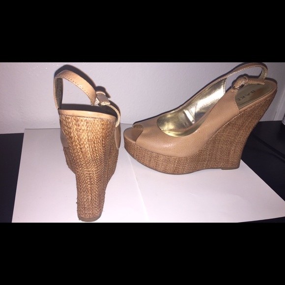 Tan wedges from Bakers