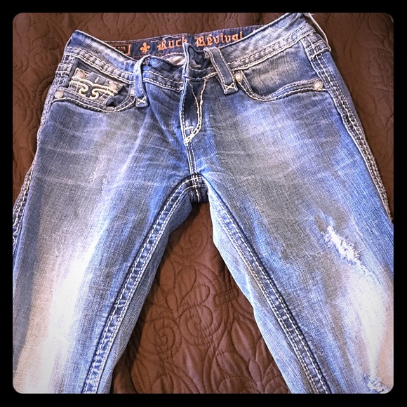 Size 26 skinny leg rock revivals