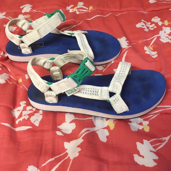 Nasty gal x Teva goin mobile white mesh sandals
