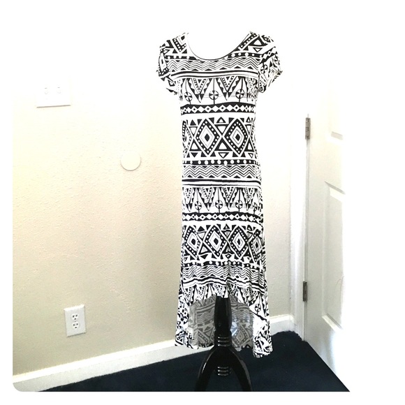 Tribal Print High-low Dress