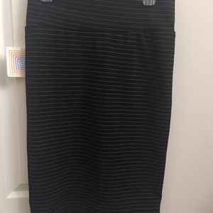 LuLaRoe Black & White Cassie Pencil Skirt