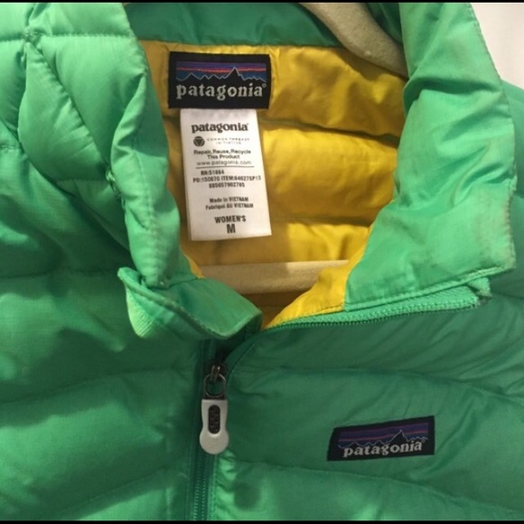 Patagonia Green and Yellow Vest