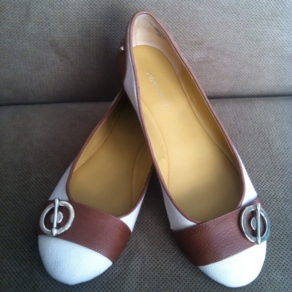 Nine West Shoes - Nine West Leather and Canvas Flats