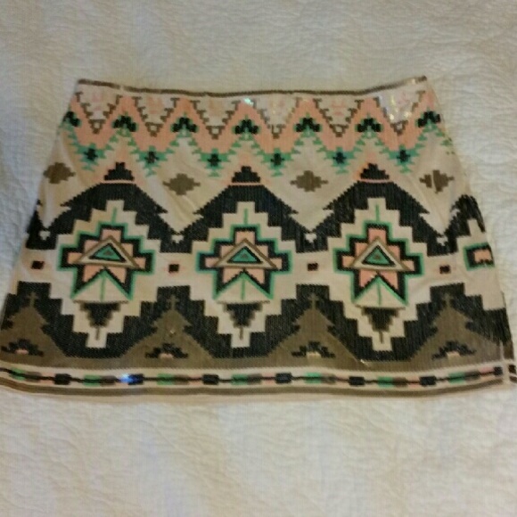 Express Sequin Skirt