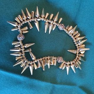 Stella &Dot Gold Renegade Cluster Bracelet.