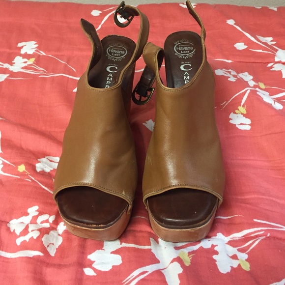 Jeffrey Campbell snick platform heels brown
