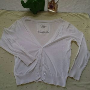ABERCROMBIE & FITCH White Cardigan