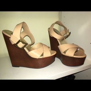 SODA open toe wedges