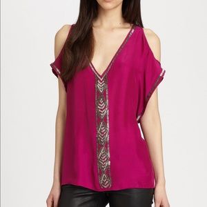 NEW! Parker Cold Shoulder Top with Sequins