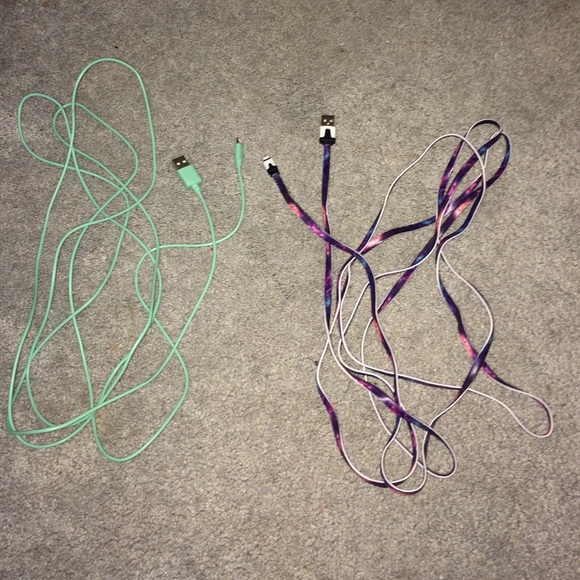 ‼️SOLD‼️Two Rue21 iPhone chargers.