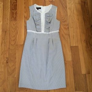 Sleeveless, seersucker Nine West dress