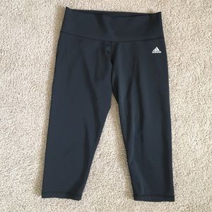 Adidas black climalite capris