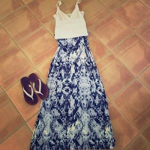 Super Comfy Cynthia Rowley Maxi Skirt XS In Blues