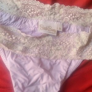 Beach bunny lavender stretchy lace bikini bottom