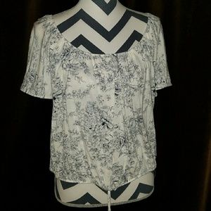 Toile print blouse