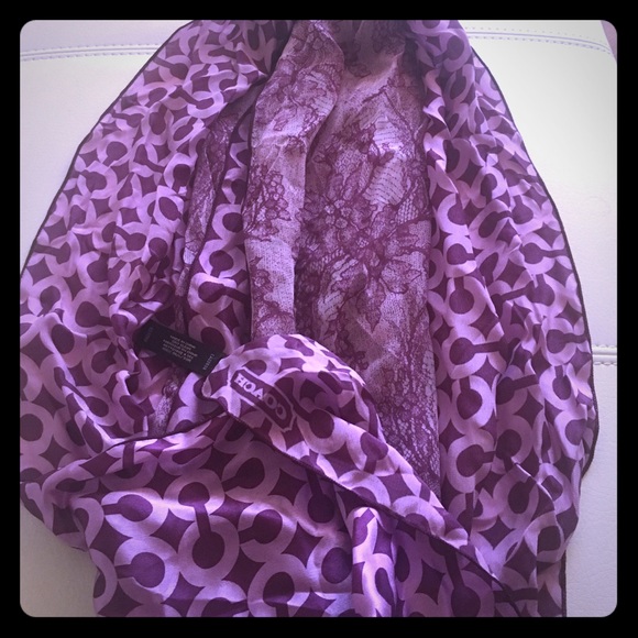 Beautiful Coach silk scarf