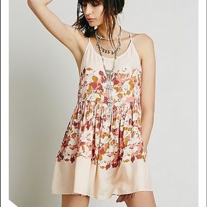Free People Floral Voile Slip Dress