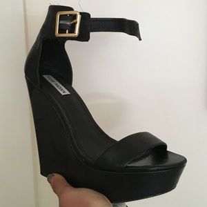Steve Madden ankle strap wedge