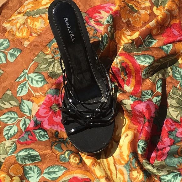 Bakers black on black heels