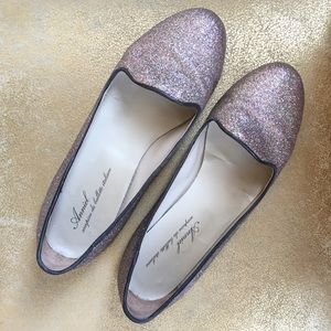 ANNIEL multi-color glitter loafers