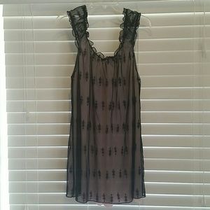 Pink with black overlay lingerie from Dillard's