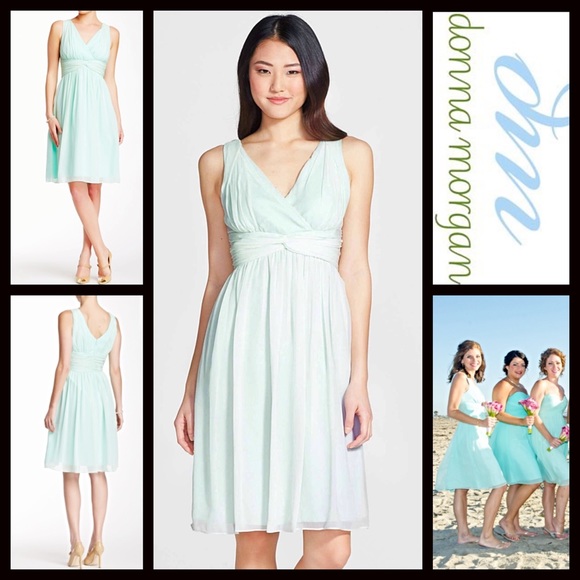 ❗️1-HOUR SALE❗️Donna Morgan Chiffon Short Dress - Picture 3 of 4