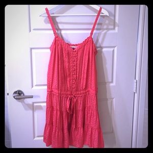 Rebecca Taylor Coral colored silk sundress
