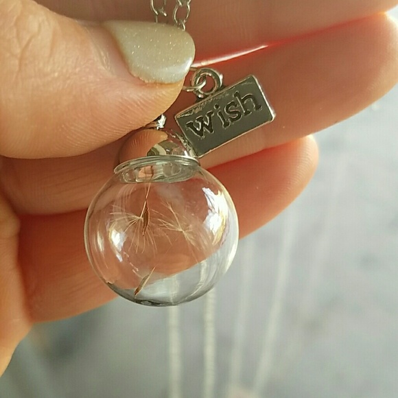FINAL PRICE New clear bulb dandelion seed necklace - Picture 3 of 4
