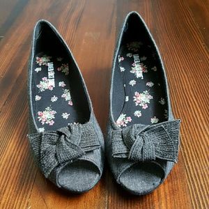 Lower East Side peep toe kitten heels