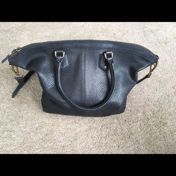 Sold!! Madewell black grained leather bag