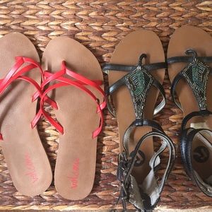 Volcom and Report Sandals sz 7/8