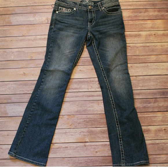 PAISLEY SKY denim bootcut jeans