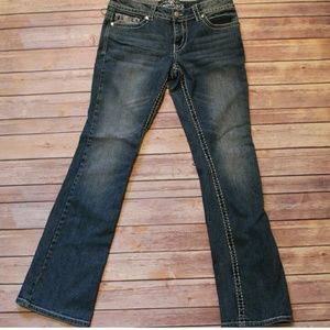 PAISLEY SKY denim bootcut jeans