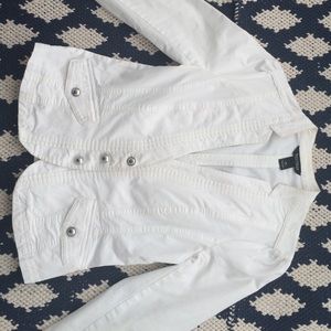 White jean jacket
