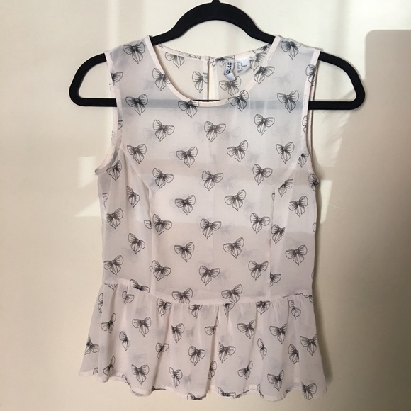Sheer Peplum Blouse
