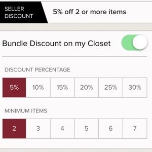 BUNDLE!!! Only 2 items and get 5% discount!