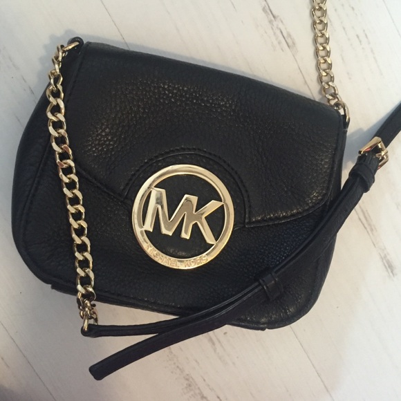 Black & Gold Michael Kors Purse