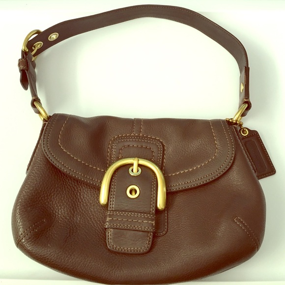Brown Coach Shoulder Bag